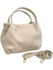 ORE10 Leren handtas beige - (B)34 x (H)21 x (D)13 cm