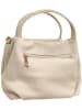 ORE10 Leren handtas beige - (B)34 x (H)21 x (D)13 cm