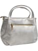 ORE10 Leder-Henkeltasche in Silber - (B)34 x (H)21 x (T)13 cm