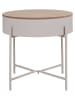 House Nordic Bijzettafel "Sisco" lichtbruin/beige - (H)40 x Ø 40 cm