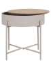 House Nordic Beistelltisch "Sisco" in Hellbraun/ Beige - (H)40 x Ø 40 cm