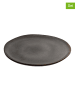 House Nordic 4er-Set: Dessertteller "Selma" in Hellgrau/ Braun - Ø 21 cm