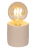 House Nordic LED-Tischleuchte "Ebdon" in Creme - (H)17 x Ø 9 cm