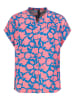 Sublevel Bluse in Blau/ Pink