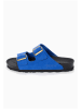 BACKSUN Leren slippers "Bali" blauw