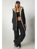 Happiness Istanbul Wende-Weste in Schwarz/ Beige
