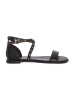 Michael Kors Leren sandalen zwart/goudkleurig