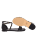 Michael Kors Leren sandalen zwart/goudkleurig
