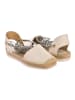 Michael Kors Leder-Espadrilles in Creme