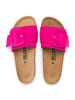 billowy Leren slippers roze