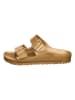 Birkenstock Pantoletten "Arizona" in Gold - Weite N