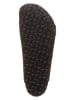 Birkenstock Leren slippers "Arizona" kaki - wijdte N