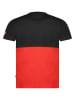 Geographical Norway Koszulka "Juillon" w kolorze czarno-czerwonym
