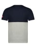 Geographical Norway Shirt "Juillon" donkerblauw/grijs
