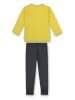 Sanetta Pyjama in Anthrazit/ Gelb