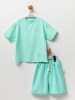 Moi Noi 2-delige outfit turquoise