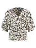 TAIFUN Bluse in Creme/ Schwarz
