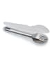 JosephJoseph 3tlg. Reise-Besteckset "Go Eat" in Silber