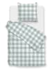 Zo!Home Beddengoedset "Quattro di Lino" wit/mintgroen
