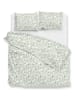 Zo!Home Beddengoedset "Ramoscello" wit/groen