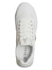 Patrizia Pepe Leder-Sneakers in Weiß/ Silber