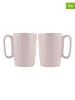 Vialli Design Kubki (2 szt.) w kolorze jasnoróżowym - 250 ml