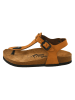 Moosefield Leren teensandalen lichtbruin