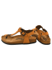 Moosefield Leren teensandalen lichtbruin