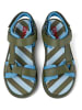 Camper Sandalen in Khaki/ Blau