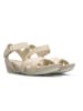 Camper Leren sleehaksandalen beige