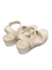 Camper Leren sleehaksandalen beige