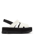 Camper Leren haksandalen wit