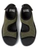 Camper Sandalen in Khaki/ Schwarz