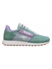 KangaROOS Originals Leder-Sneakers "Flap" in Grün/ Lila