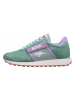 KangaROOS Originals Leder-Sneakers "Flap" in Grün/ Lila