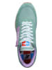 KangaROOS Originals Leder-Sneakers "Flap" in Grün/ Lila