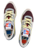 KangaROOS Originals Leder-Sneakers "Aussie Neo Craft" in Grau/ Rot