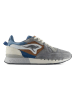 KangaROOS Originals Leder-Sneakers "Coil R1 Gorp" in Dunkelblau/ Creme/ Grau