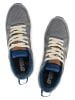 KangaROOS Originals Leder-Sneakers "Coil R1 Gorp" in Dunkelblau/ Creme/ Grau