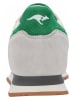 KangaROOS Originals Leder-Sneakers "Aussie 2.0" in Grün/ Grau