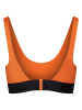 ESOTIQ Bikini-Oberteil "Guilty" in Orange/ Schwarz