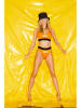 ESOTIQ Figi bikini "Guilty" w kolorze pomarańczowo-czarnym