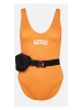 ESOTIQ Strój kąpielowy "Guilt" w kolorze pomarańczowym