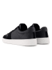 TOMS Leder-Sneakers in Schwarz