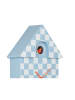 Karlsson Zegar ścienny "Modern Cuckoo" w kolorze błękitnym - 21,5 x 40,5 x 8,5 cm