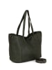 Just B Different Leren schoudertas "Lizzanello" kaki - (B)29 x (H)24 x (D)15 cm