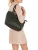 Just B Different Leder-Schultertasche "Lizzanello" in Khaki - (B)29 x (H)24 x (T)15 cm