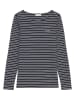 Marc O´Polo Longsleeve in Schwarz/ Weiß