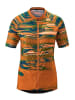 Gonso Koszulka kolarska "Copedello" w kolorze pomarańczowo-zielonym