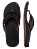 Reef Leren teenslippers "Ortho Coast" zwart/bruin